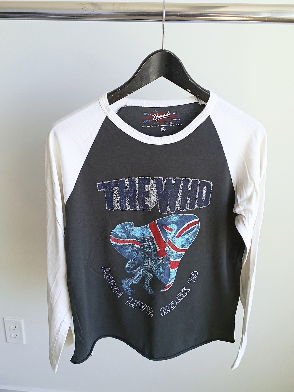 The Who Raglan Shirt Medium Bravado Band Tee Madison Square Garden 1979